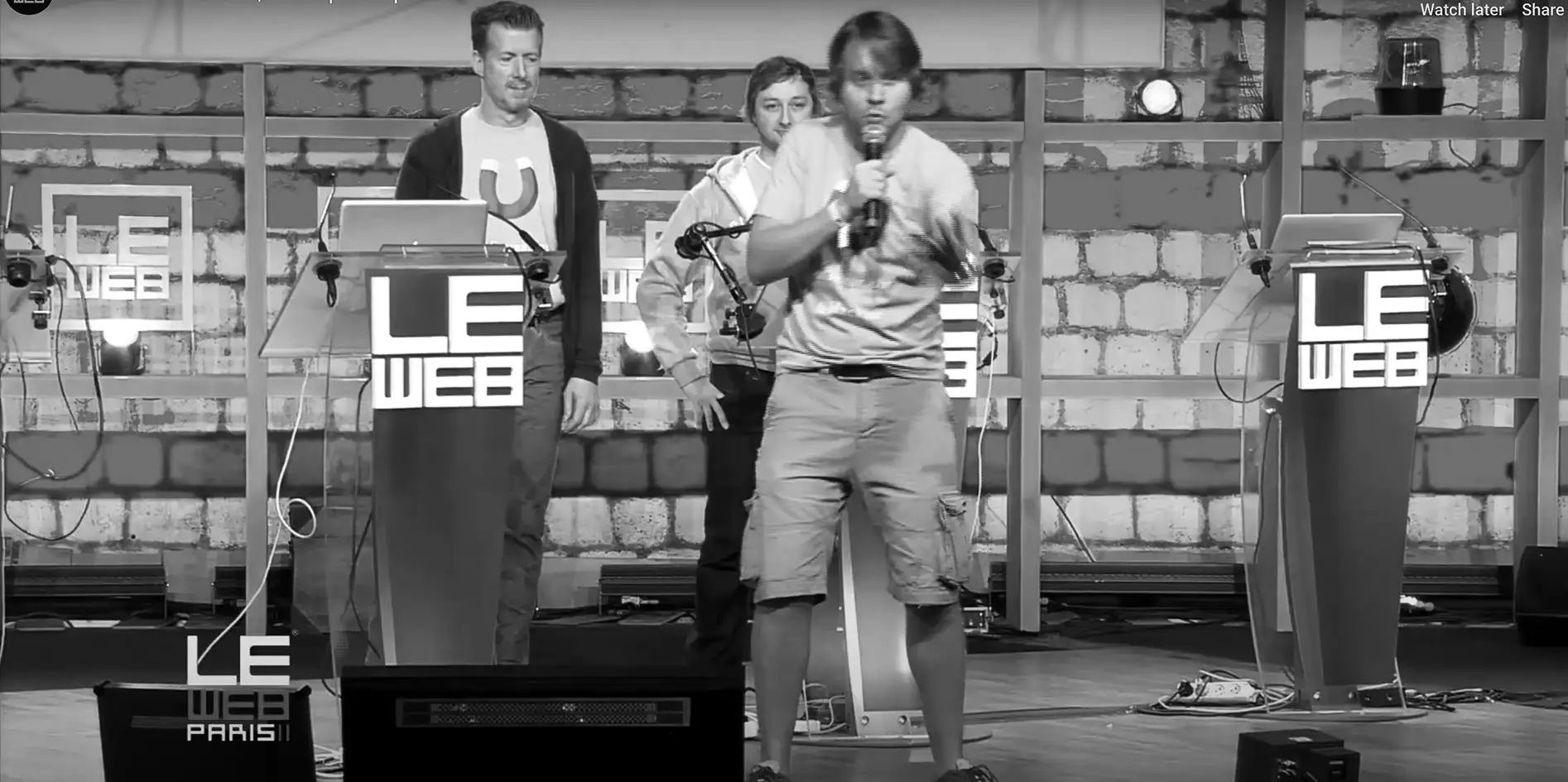Pitching my startup Gauss - The People Magnet live at LeWeb, Paris