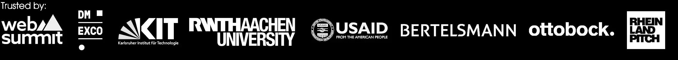 Logos of Happy Pitching Masterclass Customers